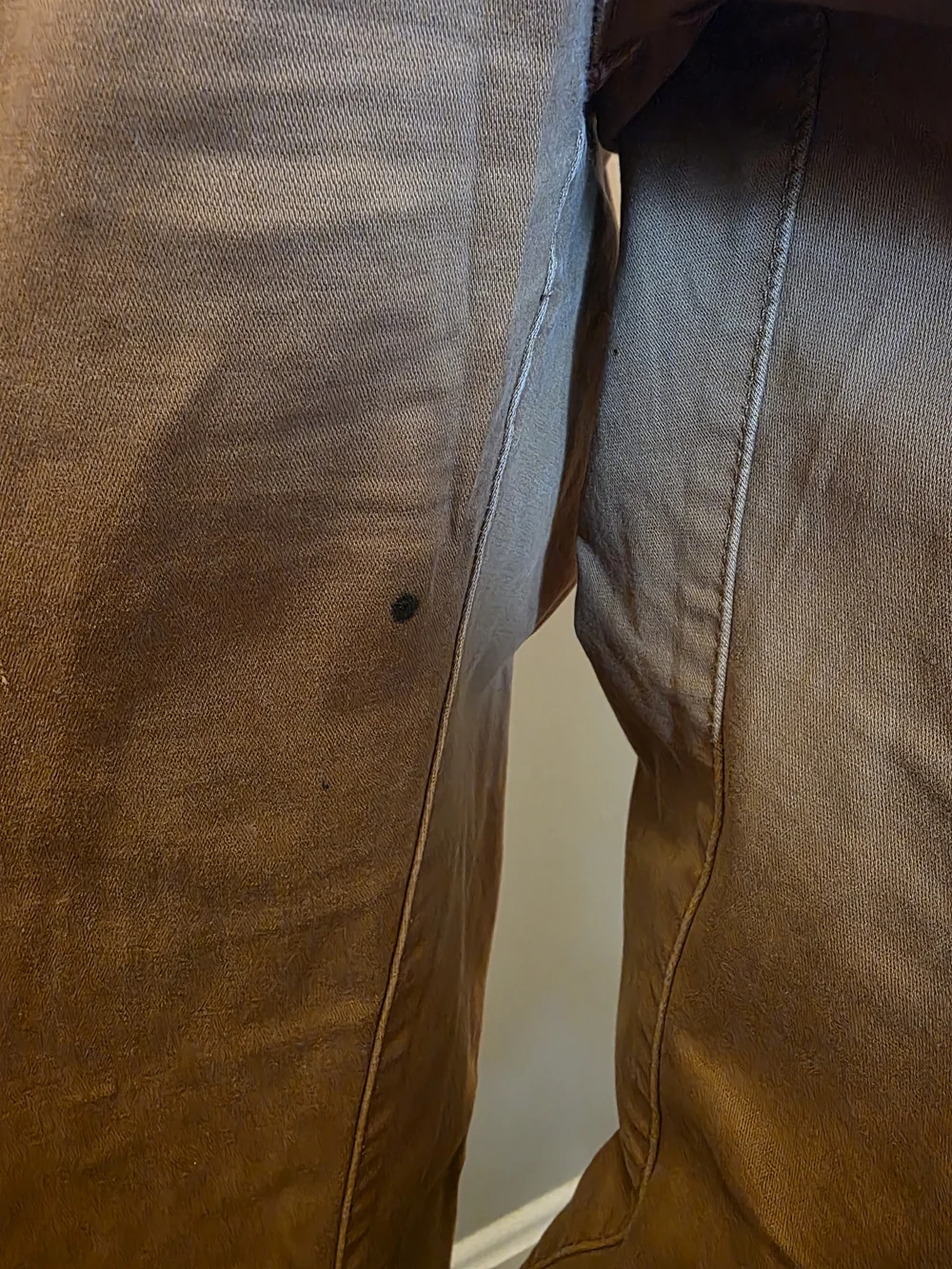 Men's Straight-Leg Cotton Pants in Brown